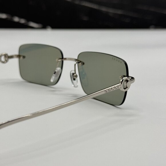 NEW GUCCI SILVER UNISEX SUNGLASSES GUCCI GG1703S 002 main image 12